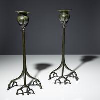 Root Form candlesticks, c. 1910