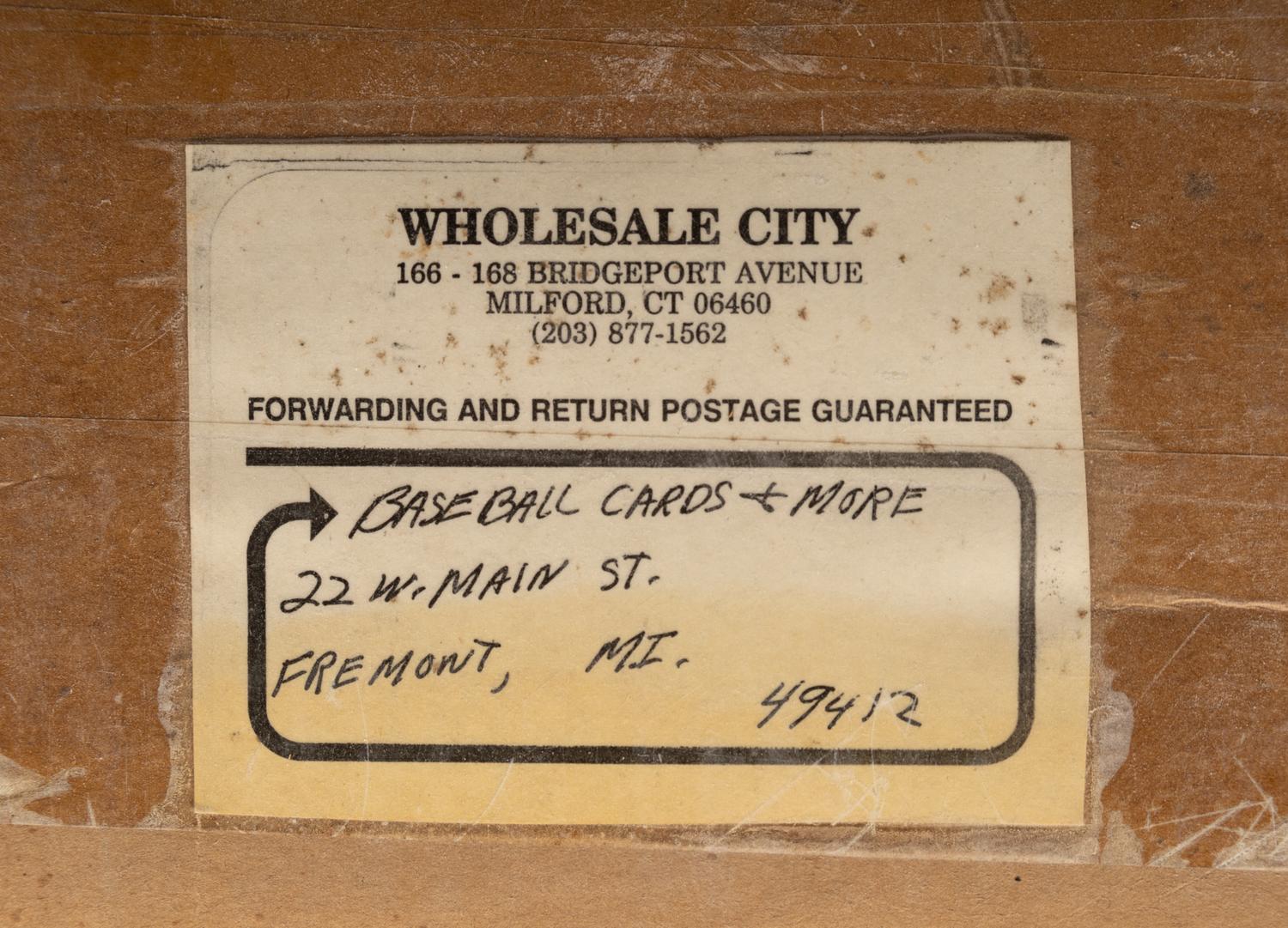 A Factory Case of 1990 Score Baseball Cards (20 Boxes / Frank Thomas Rookie, Bo Knows Cards)
