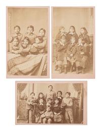 CHOATE, John N. (1848-1902), photographer. A group of 3 CDVs of Native American students at the Carlisle Indian School. Ca 1879.