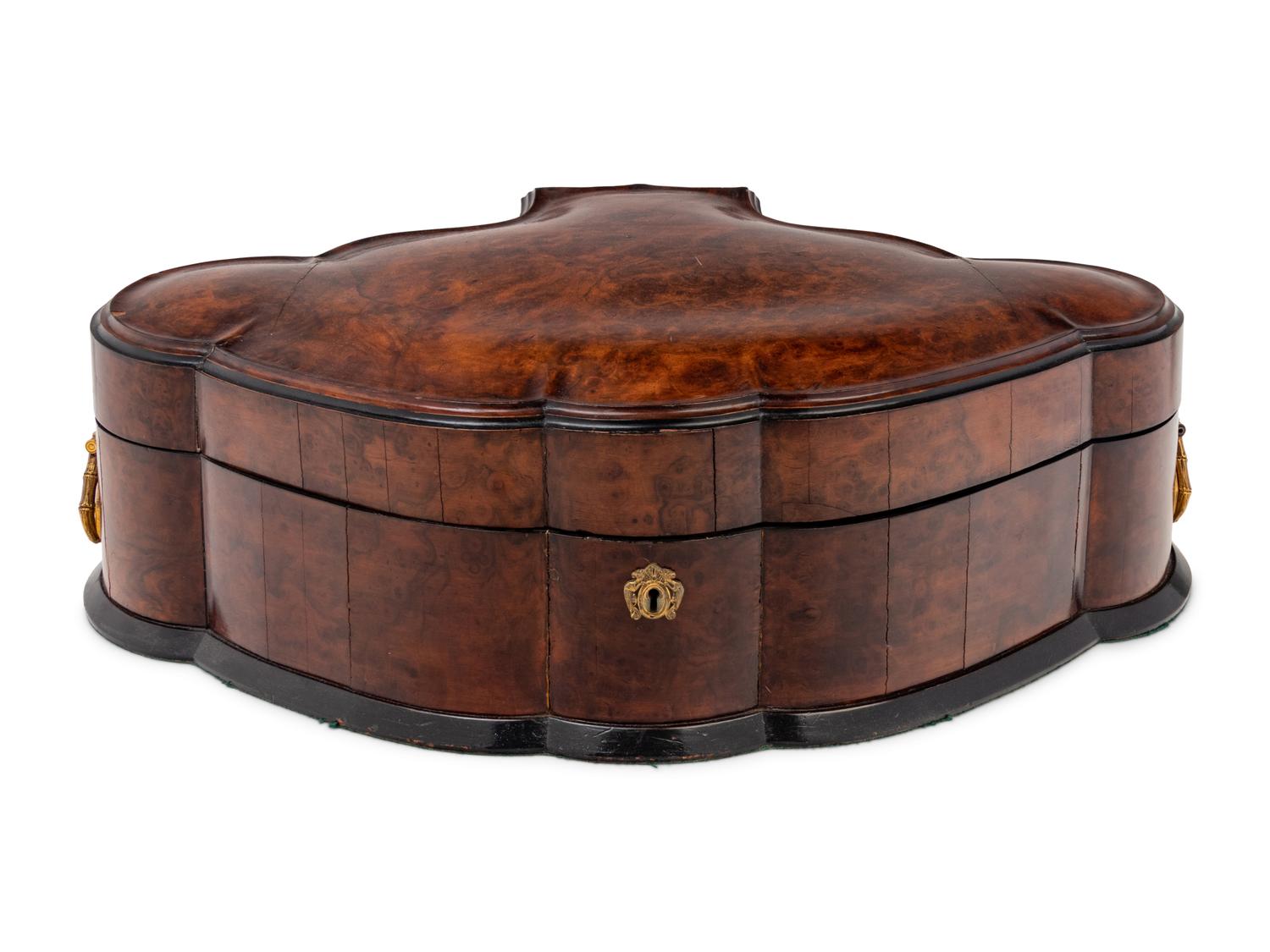 A Continental Burl Walnut Box
