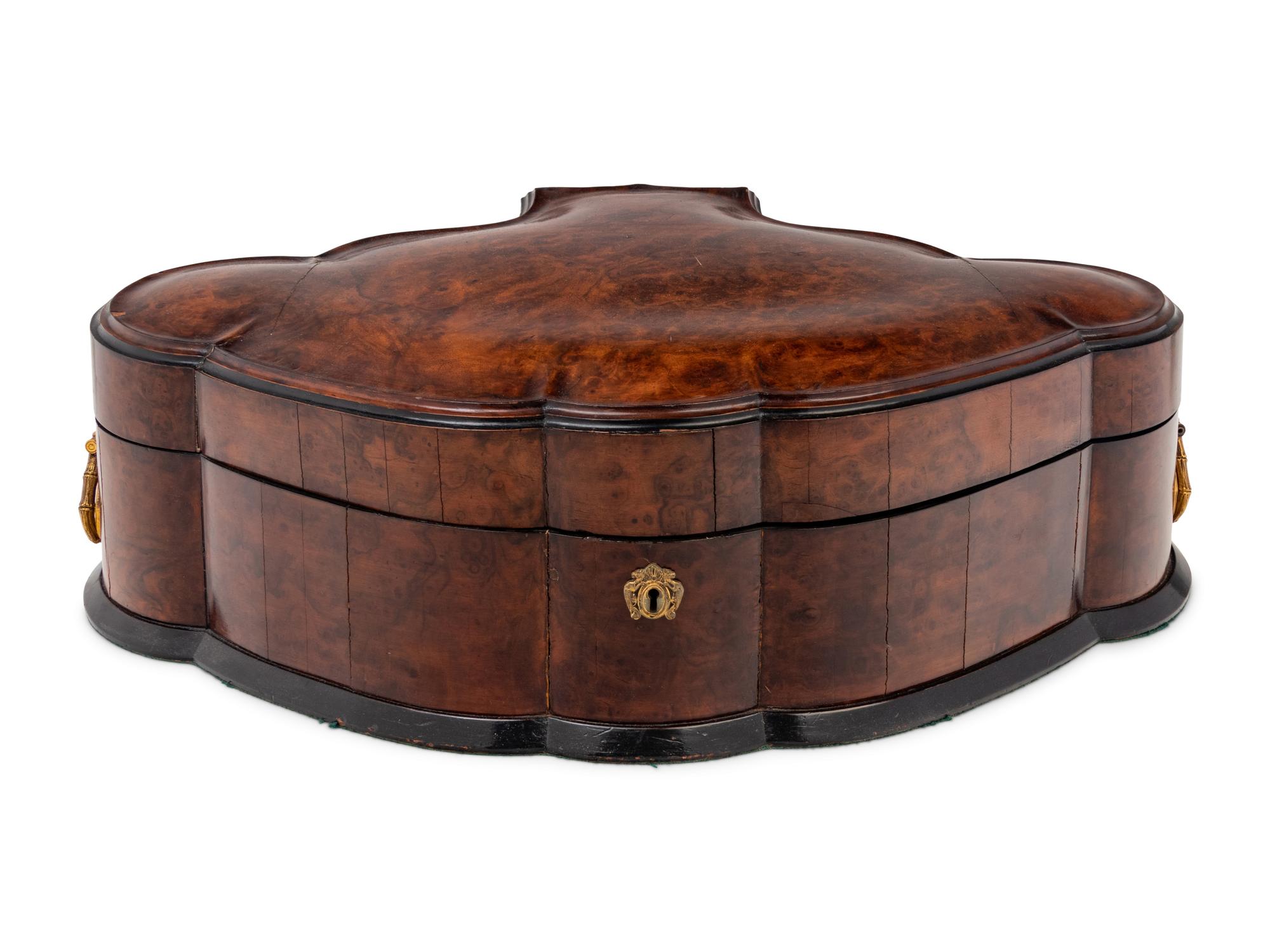 A Continental Burl Walnut Box