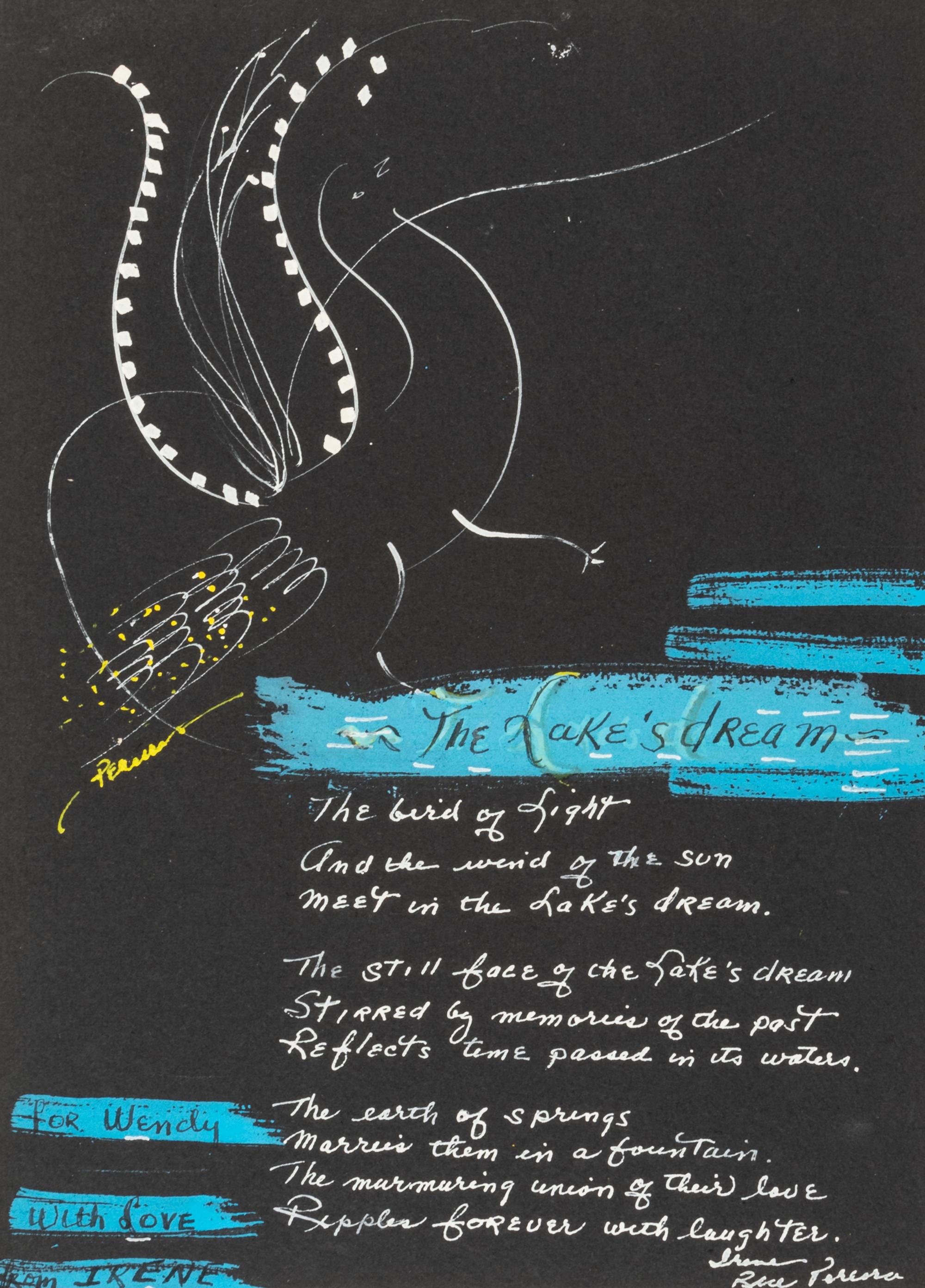 Irene Rice Pereira, (American-Spanish, 1902-1971), A group of three works: The Hand That Drives the Heart, Dear Toni, and The Lake's Dr