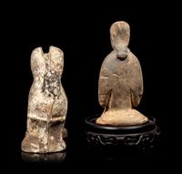 Two Chinese Pottery Figures