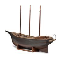 A Carved and Painted Wood Model of the Whaling Ship Essex
