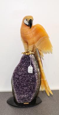 A Hardstone Ornithological Figure Height 20 inches. — AMSTERDAM SAUER