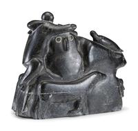 Massive Inuit Soapstone Carving