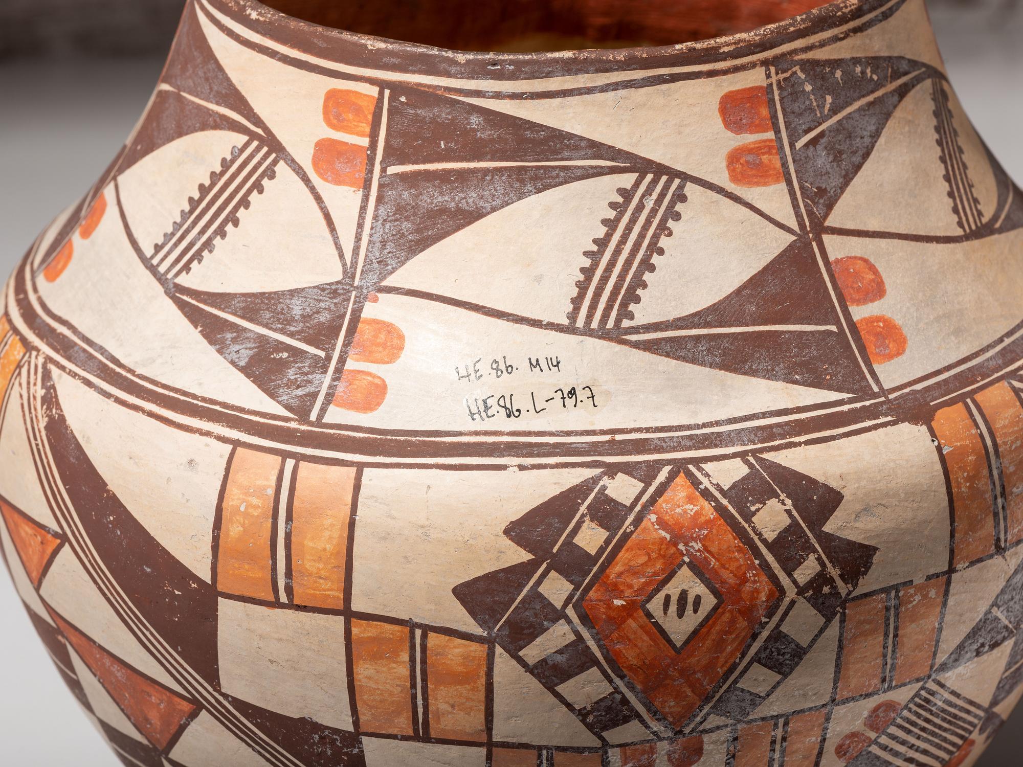 Acoma Four-Color Pottery Jar
