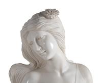 A Pair of Carved Marble 'Four Seasons' Figures