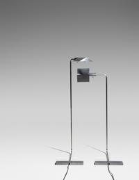 Pair of Adjustable Floor Lamps, Model 1MU WV Cedric Hartman Studios, USA