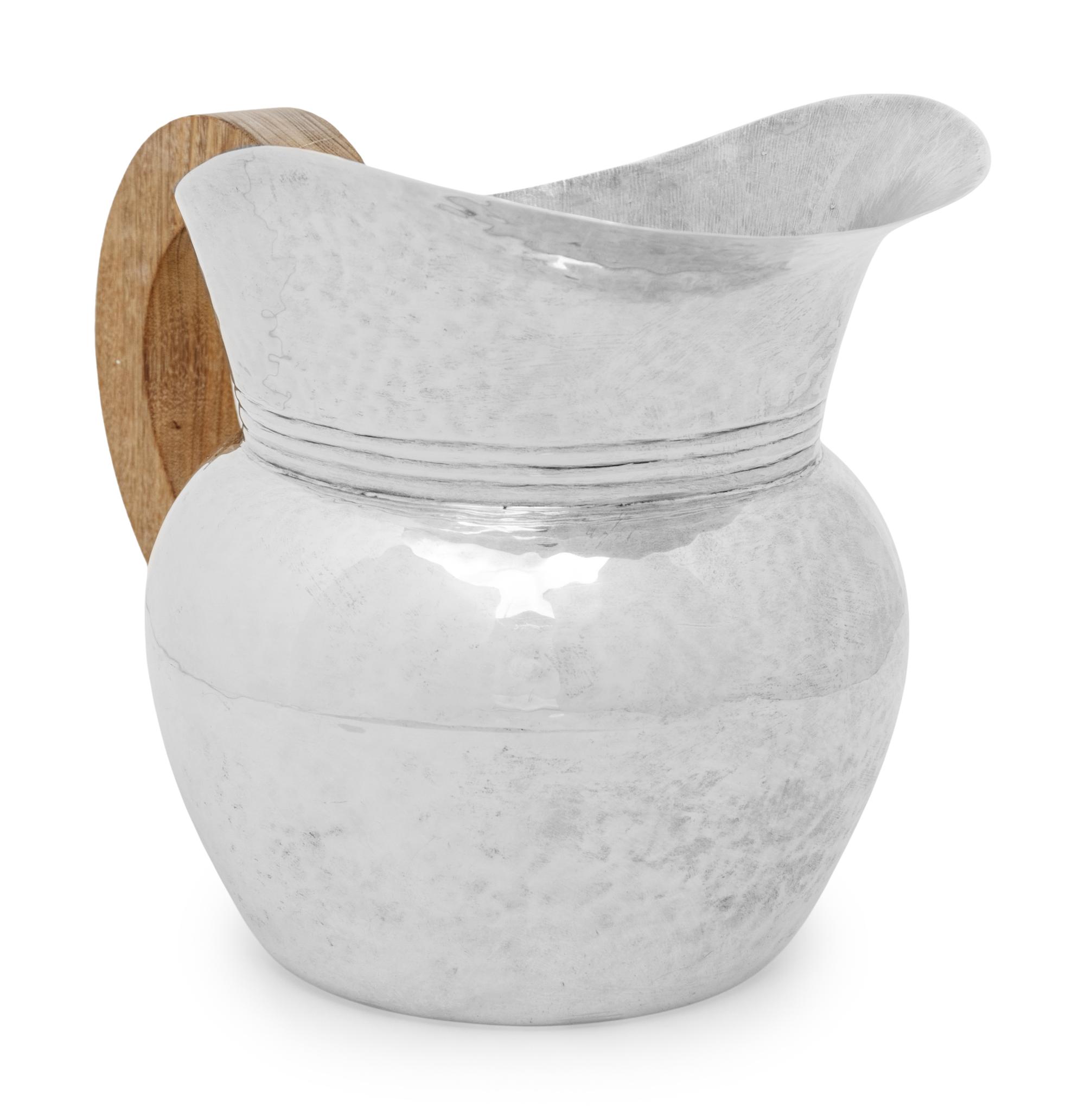 A Mexican Silver Water Pitcher