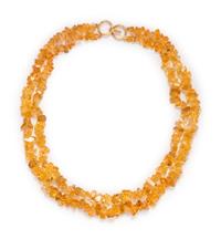 CITRINE BEAD NECKLACE