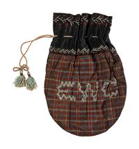 Confederate patriotic lady's ditty bag with hand embroidery.