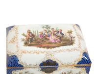 A Group of Three French Gilt Metal Mounted Porcelain Boxes