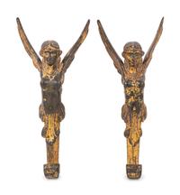 A Pair of Neoclassical Gilt Metal Appliques