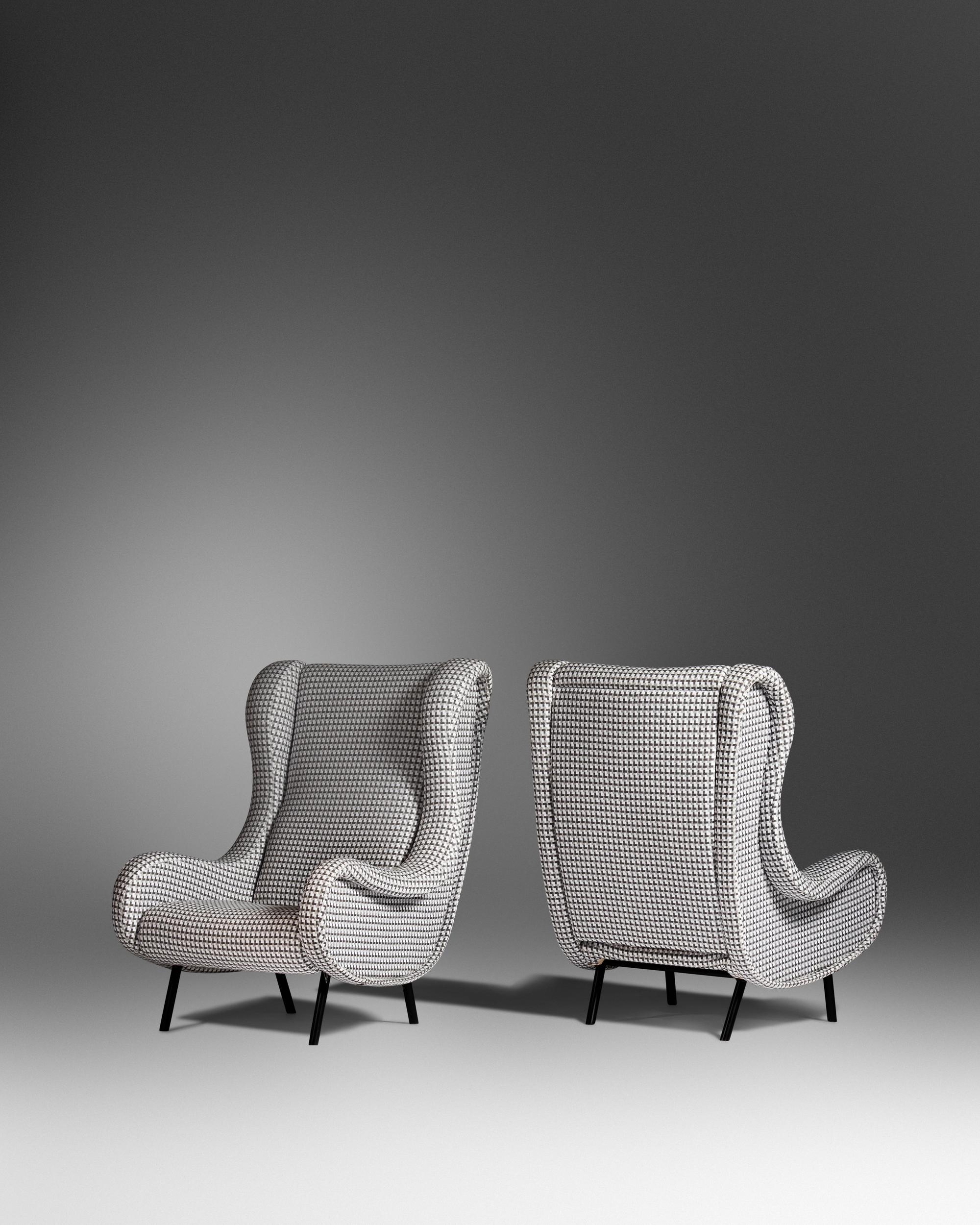Pair of Senior Lounge Chairs, c. 1951, Arflex, Italy