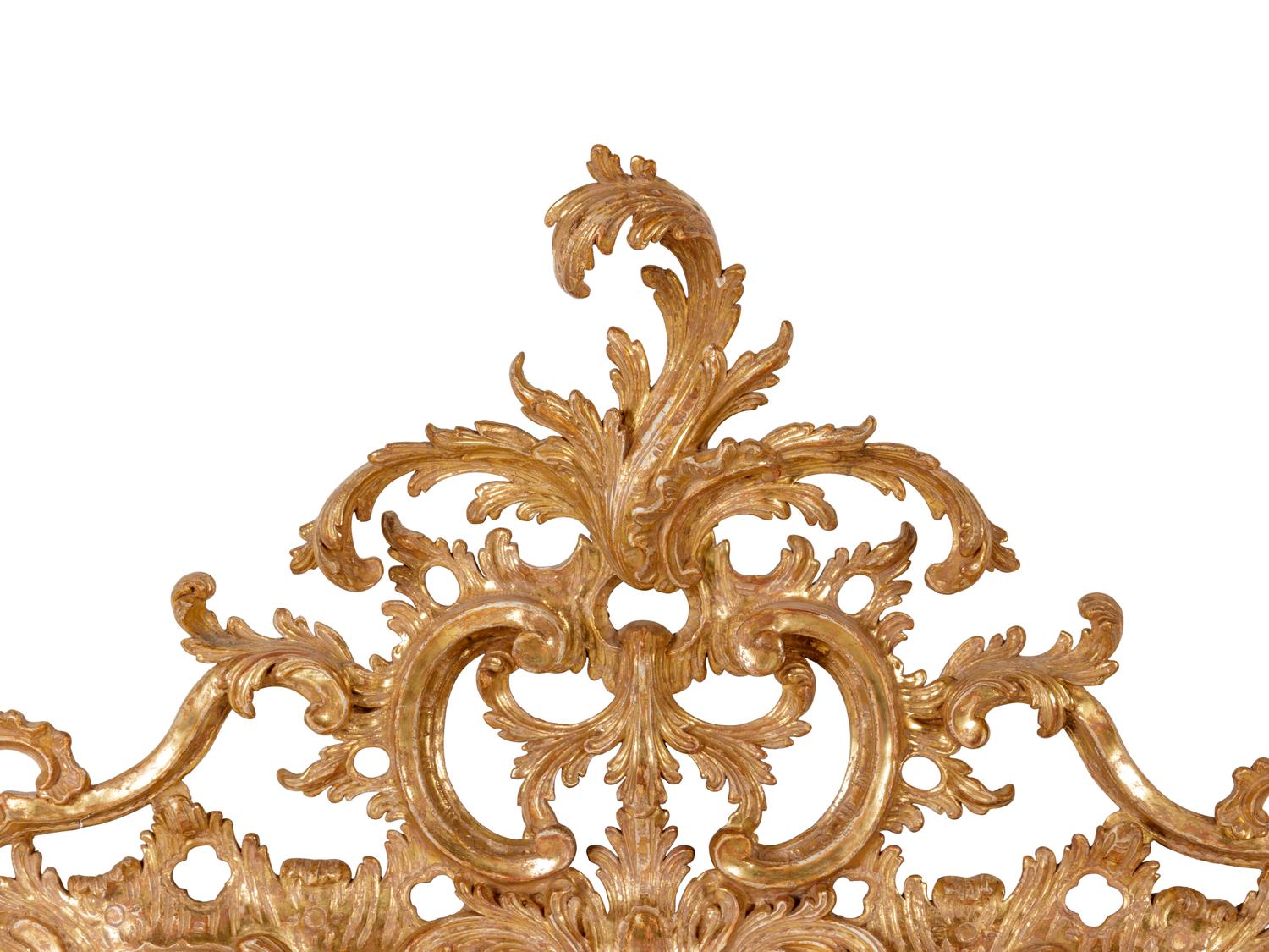 A George III Style Carved Giltwood Mirror