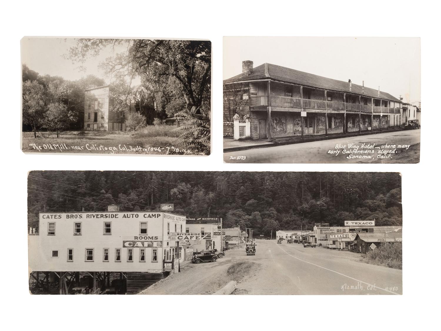 [CALIFORNIA]. A group of approx. 118 RPPCs of small towns & cities in California.
