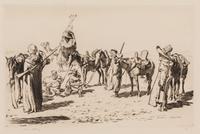 A Group of Six Works by Various Artists, , including Mediterranean Port by Joseph Gray, The Bassra Guard and San Lorenzo, Rome by Sir L
