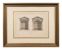 A Collection of Fifteen Engravings with Hand-Coloring of Architectural and Military Scenes
