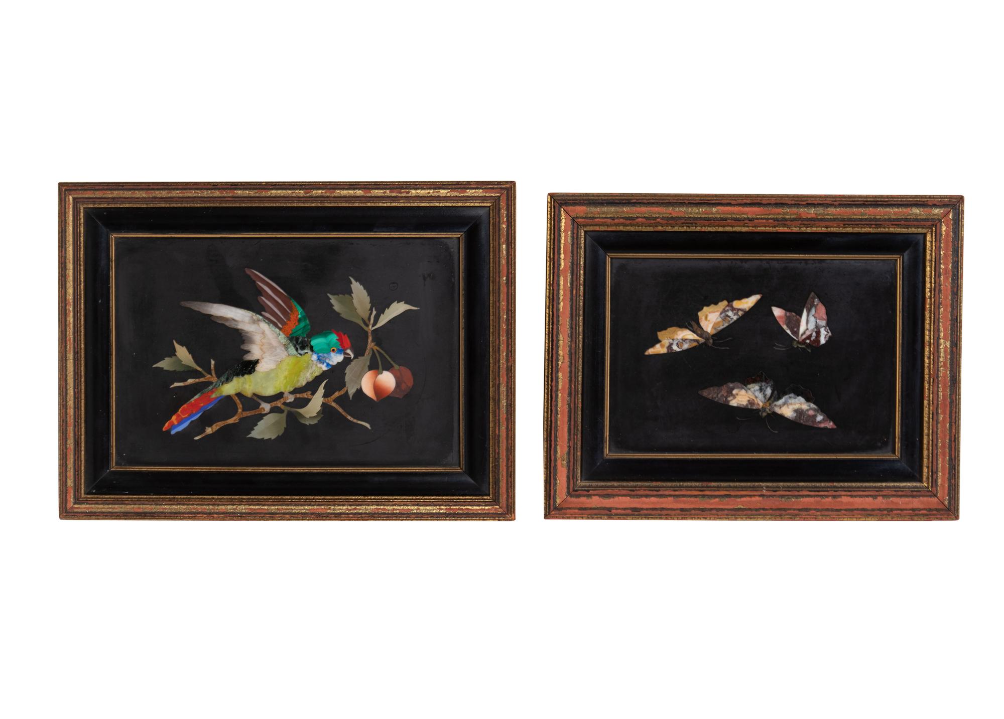 A Pair of Italian Pietra Dura Plaques