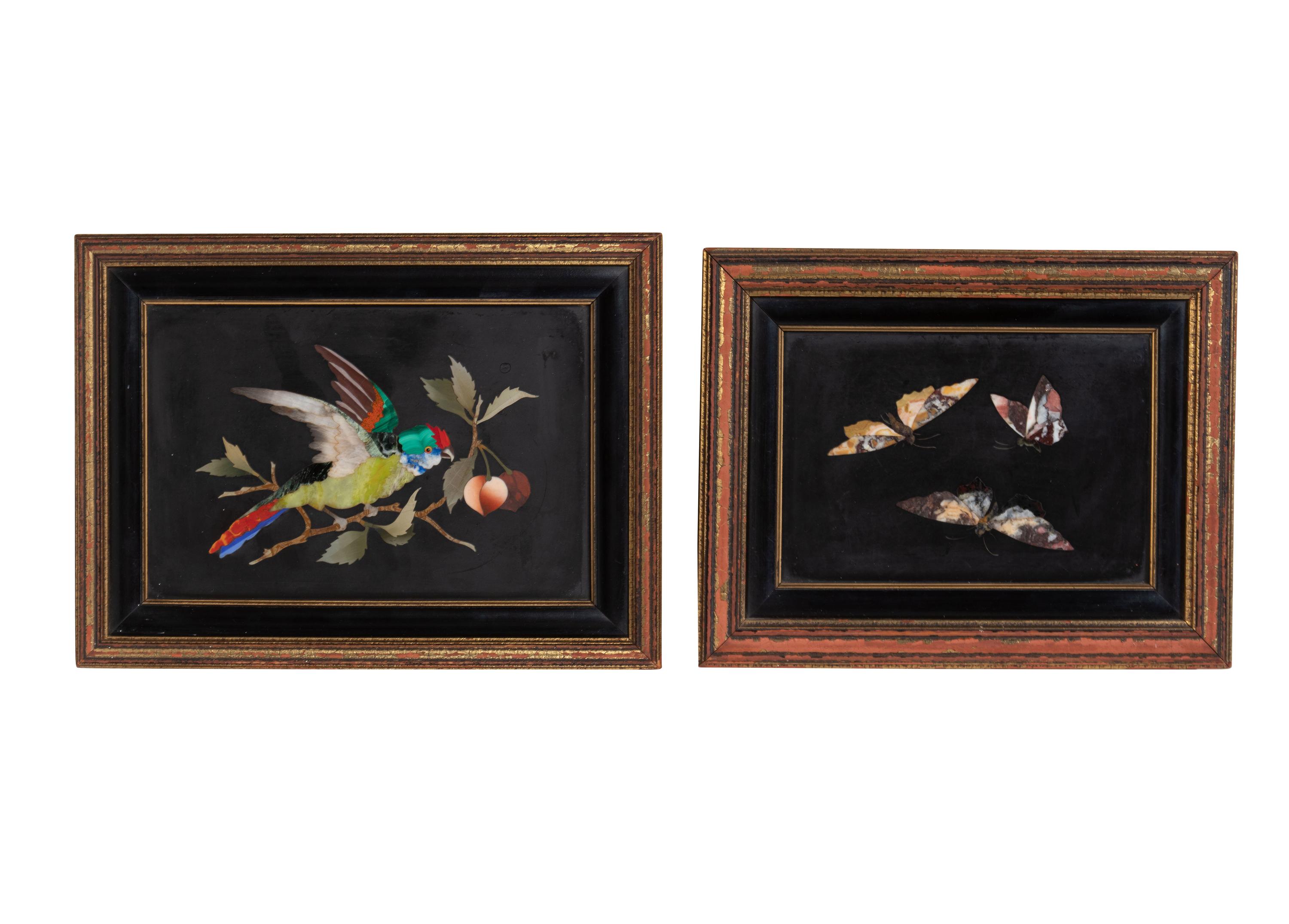 A Pair of Italian Pietra Dura Plaques