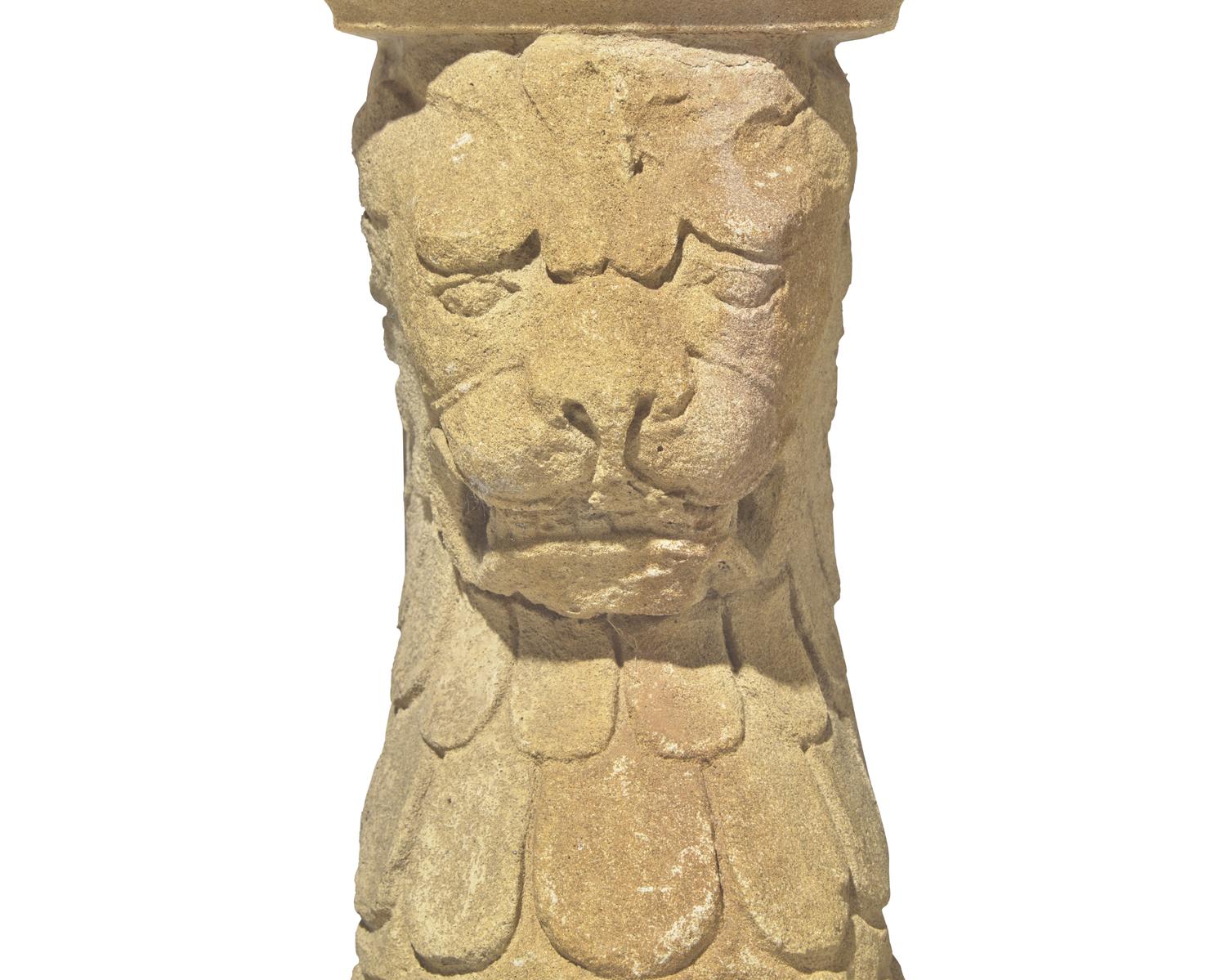 An Italian carved limestone console table, 18th / 19th century