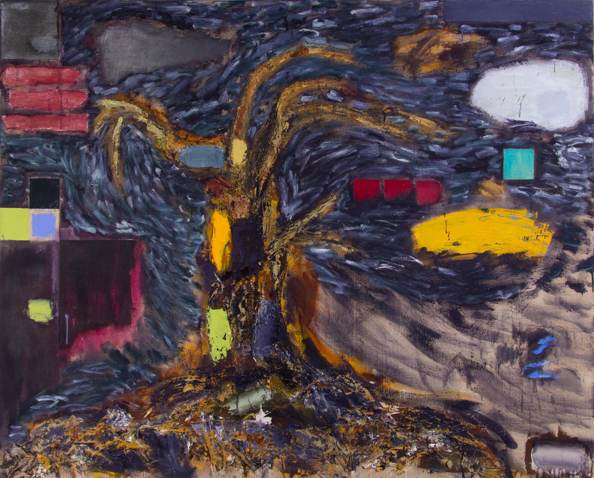 Joan Snyder, (American, b. 1940) , Paint/Tree, 1990