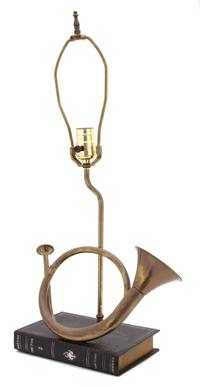 Two Decorative Equestrian Themed Table Lamps Height of tallest 24 inches. — 20TH CENTURY