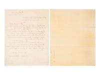 POLK, James K. (1795-1849. Autograph letter signed ("James K. Polk"), as President, to Senator Lewis Cass. 6 April 1848.