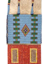 Sioux Beaded Hide Tobacco Bag