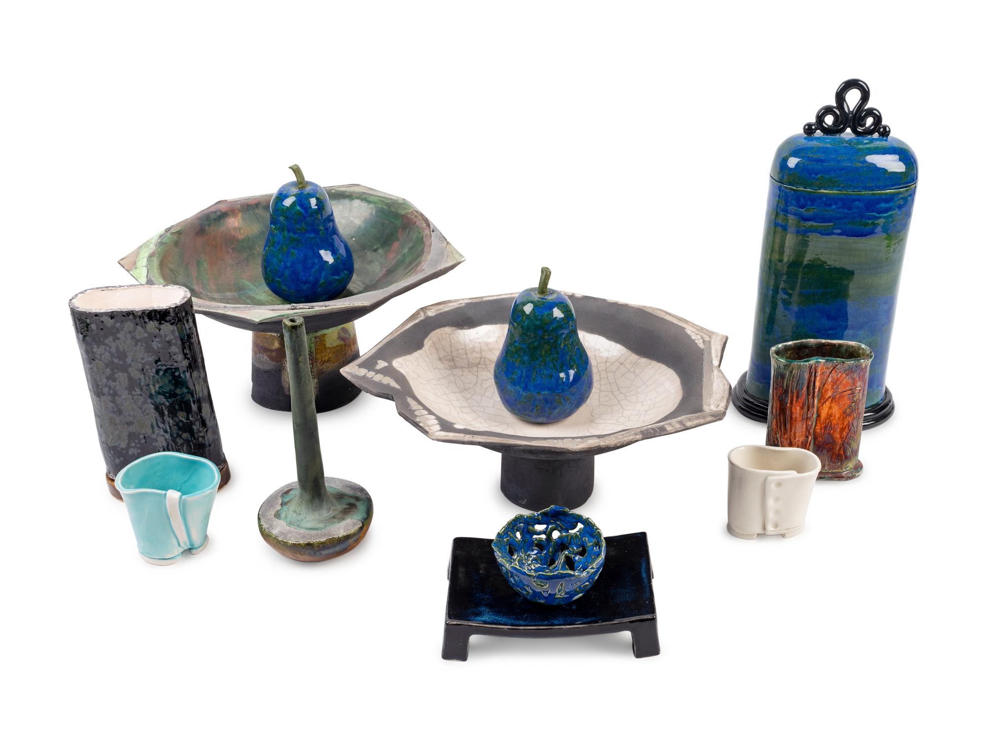 Twelve Harriet Bernbau Glazed Ceramics — 20TH/21ST CENTURY