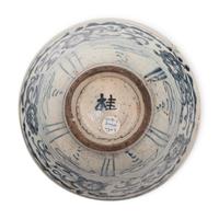 Three Chinese Export Blue and White Porcelain Wares