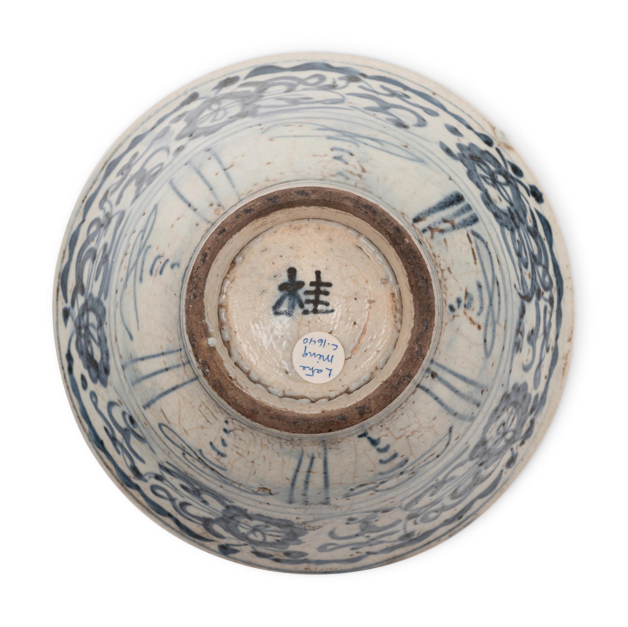 Three Chinese Export Blue and White Porcelain Wares