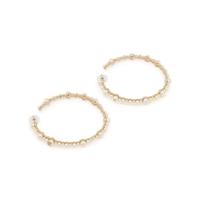 Chanel, Pearl Hoop Earrings