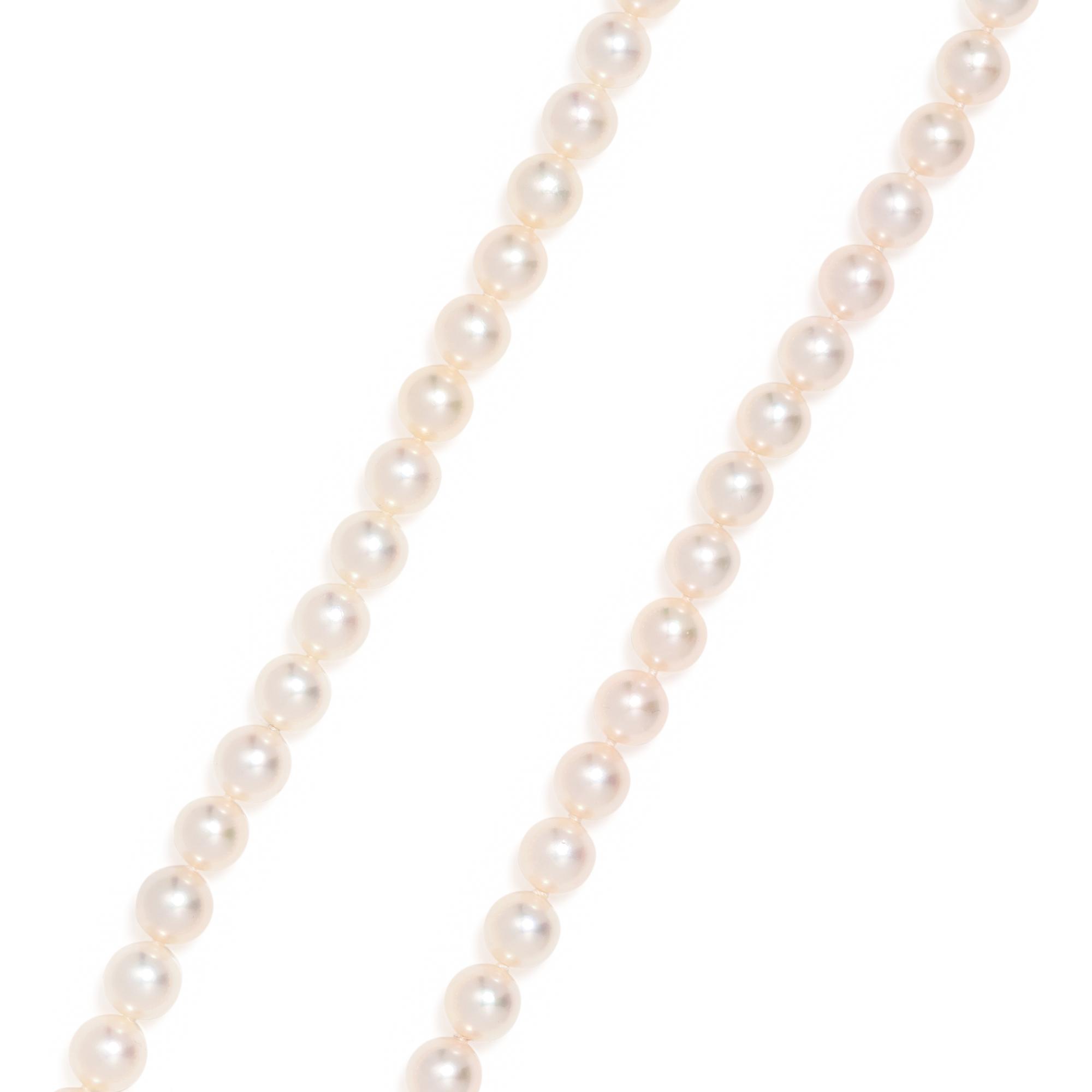 MIKIMOTO, CULTURED PEARL NECKLACE