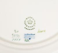 A Set of Twenty-Eight Royal Copenhagen Flora Danica Porcelain Salad Plates