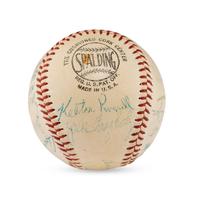 A 1956 Rochester Red Wings Team Signed Autograph Baseball