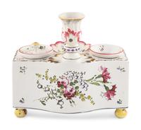 A French Faience Commode-Form Inkstand