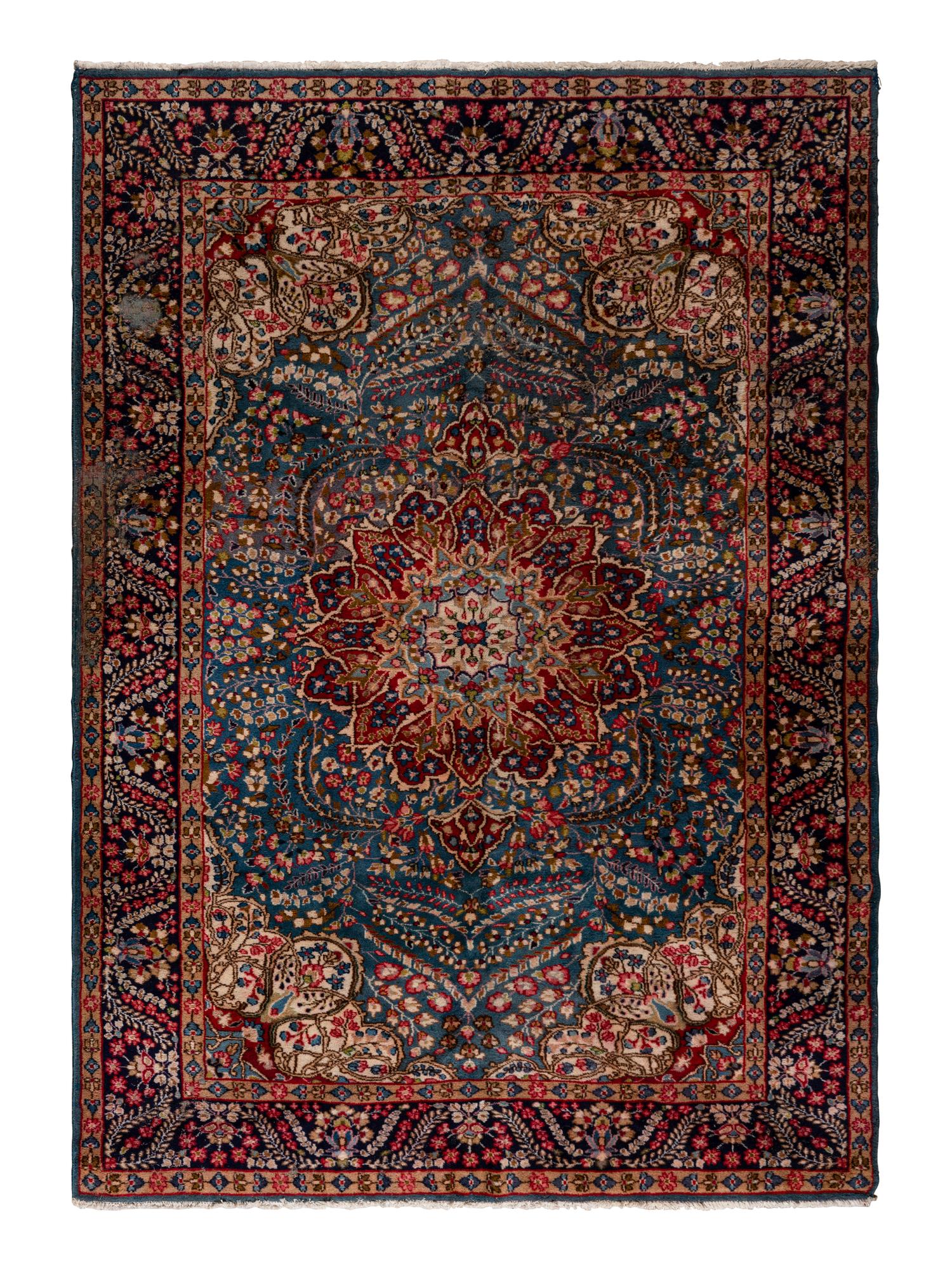 A Kirman Wool Rug