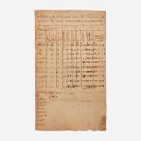 [American Revolution] [Brewer, Jonathan] Manuscript Document