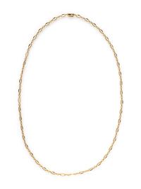 YELLOW GOLD LONG CHAIN NECKLACE
