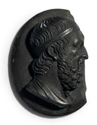 A Neoclassic Lava Stone Cameo