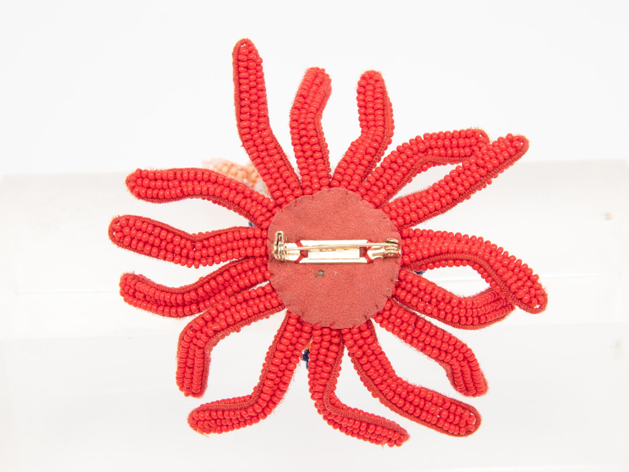 Etro, Beaded Flower Brooch