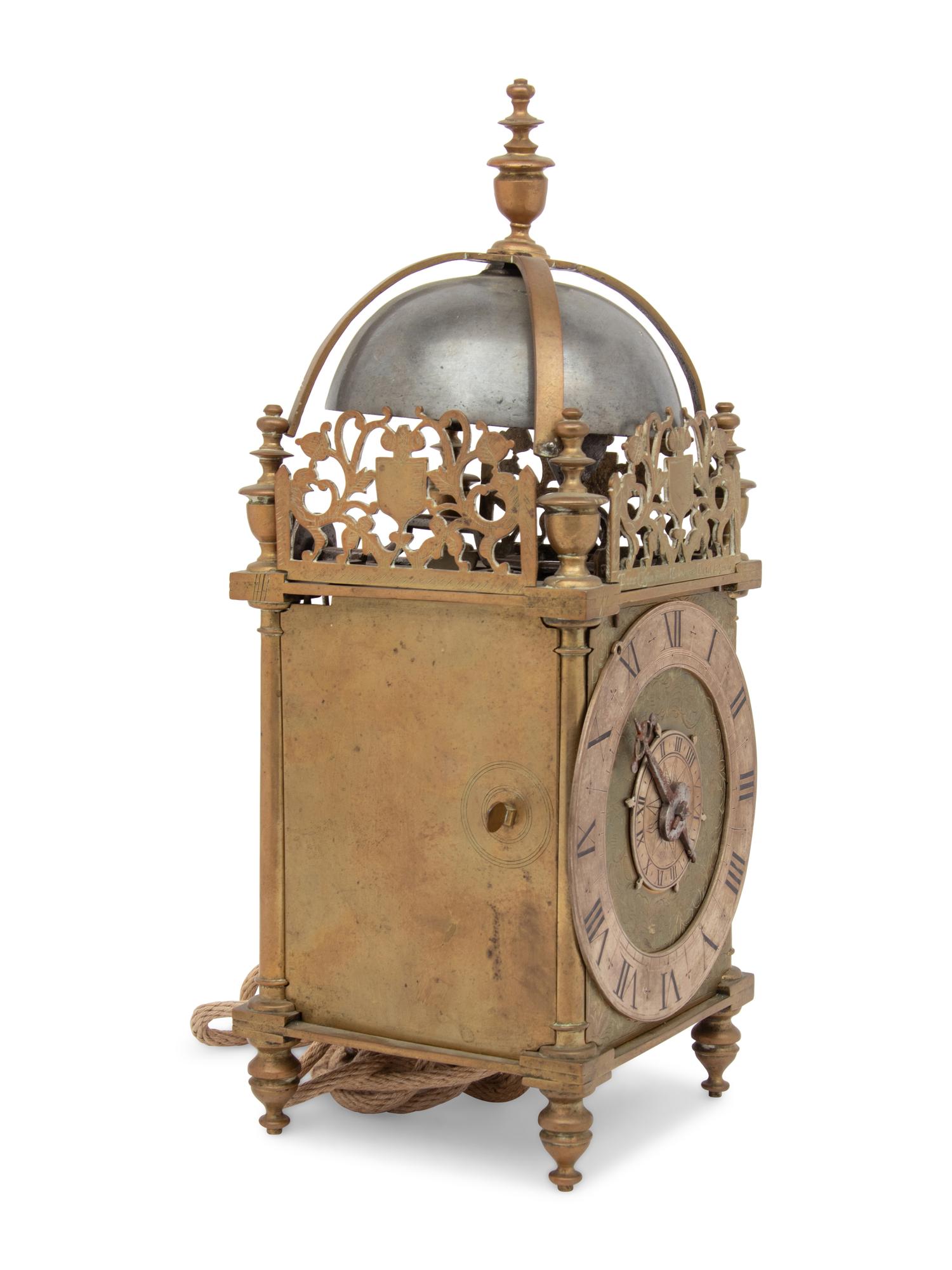 An English Brass Lantern Clock
