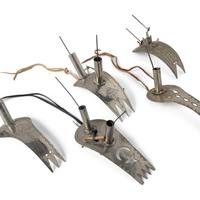 Pawnee German Silver Roach Spreaders, Caesar Family