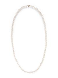 CULTURED PEARL AND DIAMOND NECKLACE
