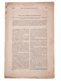 [INDIAN AFFAIRS] -- [COLYER, Vincent (1824-1888)]. Late nineteenth-century print ephemera advocating for the welfare of Native Americans, comprising: