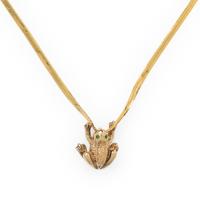 YELLOW GOLD FROG NECKLACE