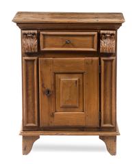 An Italian Fruitwood Cabinet Height 36 1/2 x width 28 1/2 x depth 14 inches. — LATE 18TH CENTURY
