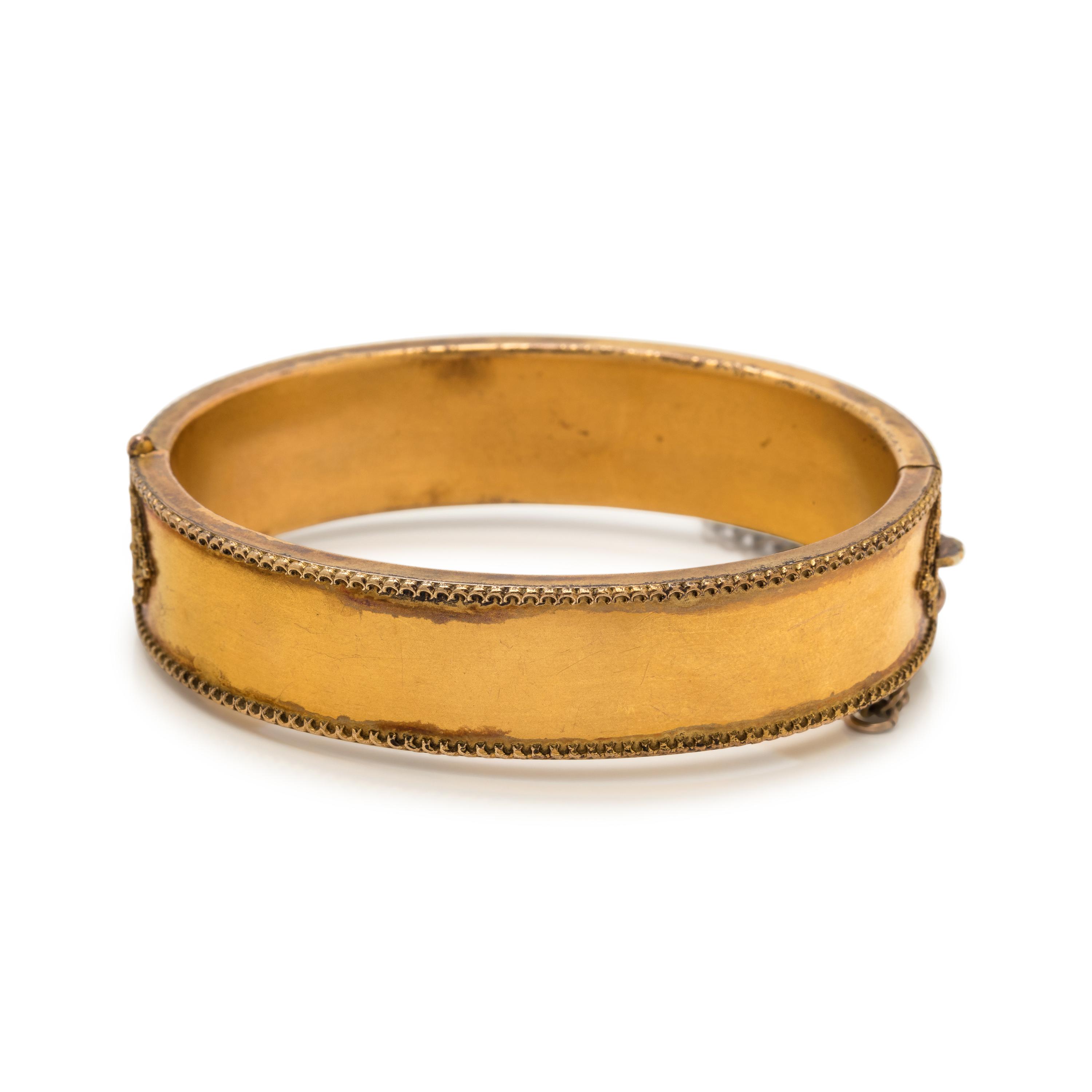Antique, Yellow Gold-Filled Bangle Bracelet